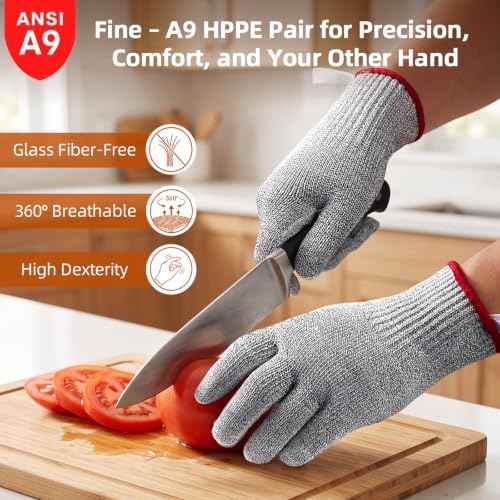 Steel. Fine. No Cuts. Food Grade Cut Resistant Glove