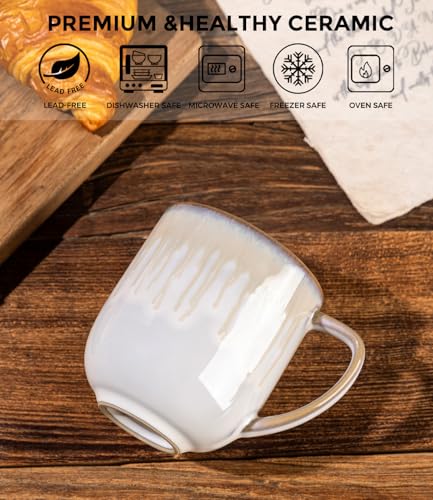 12OZ Ceramic Coffee Mugs Set of 6 (6 Count)