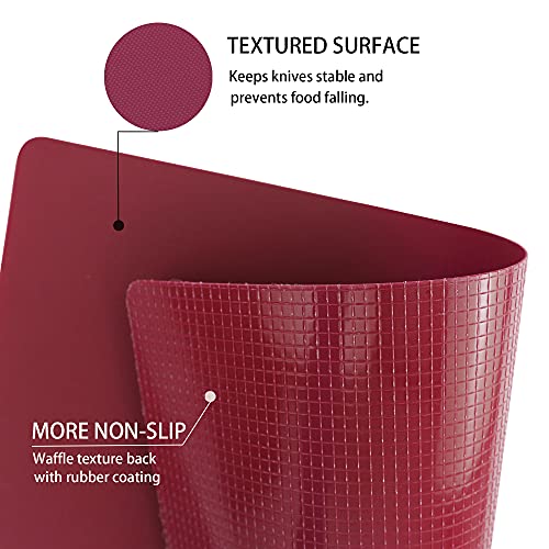 Flexible Plastic Cutting Board Mats Set of 5 (5 Count)