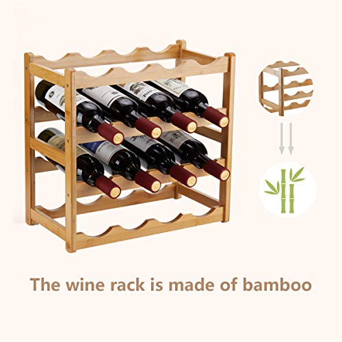 Bamboo Wine Rack (16 Count)