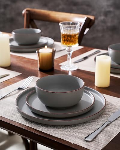 Mercury 24 Piece Dinnerware Set with Pasta Bowls
