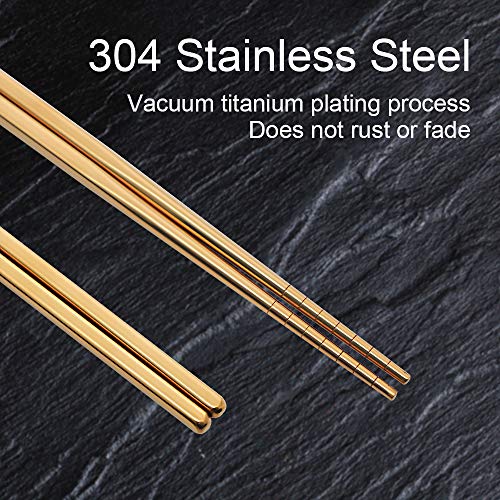 Stainless Steel Chopsticks (5 Count)