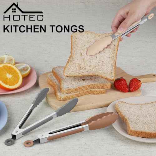 Mini Silicone Kitchen Tongs for Cooking (3 Count)