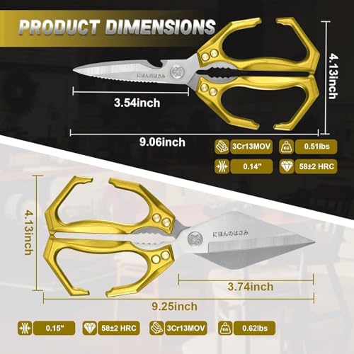 Heavy Duty Poultry Scissors Set for Chicken