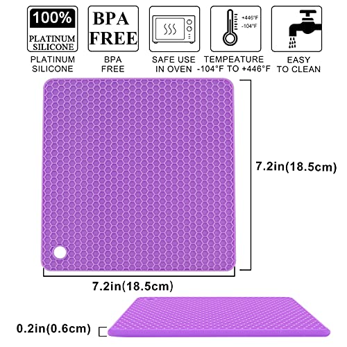 6 Pack Silicone Trivet Mat (6 Count)