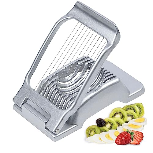 Egg Slicer for Hard Boiled Eggs Heavy Duty Egg Cutter Stainless Steel Wire
