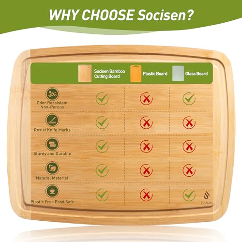 Bamboo Cutting Board Set Non Slip Feet Over Sink Brides Her Wedding Day Bridal Shower Engaged Engagement Hostess Couple Newly Wed House Christmas Married Future Mrs fiancee Unique Cool Gifts (2 Count)