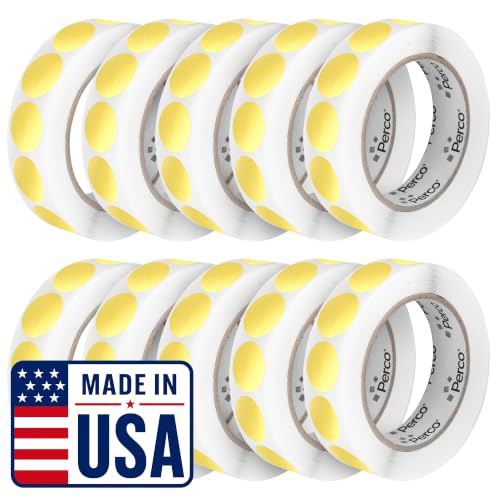 Metallic Gold Perforated Round Circle Dot Sticker 1 (80 Count)