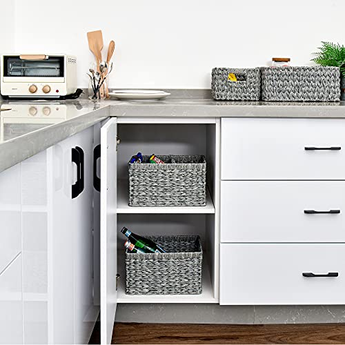 Wicker Storage Baskets for Organizing (2 Count)