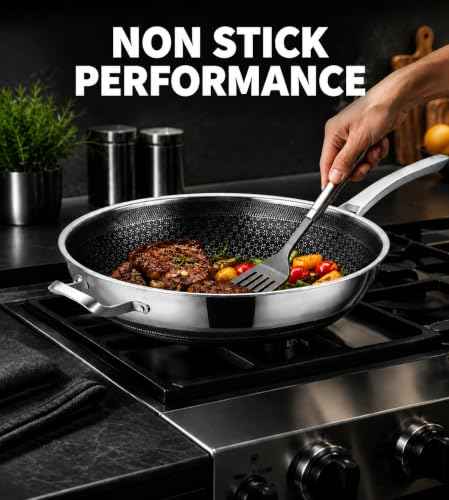 14 Inch Hybrid Stainless Steel Wok with Lid & Steamer Basket