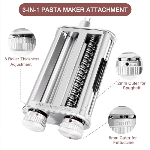Pasta Maker Attachment for KitchenAid Mixer