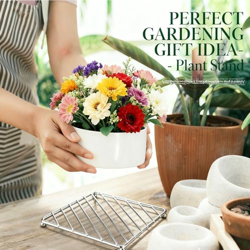 3 Pcs Stainless Steel Trivets Heat Resistant Insulated Hot Pads Table Dish Mat Tableware Placemat Dining Table Decor Hot Pads Cooking and Baking Pans Holder Air Fryer Oven Cookie Cooling Racks (3 Count)
