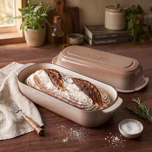 Enameled Cast Iron Loaf Pan with Lid