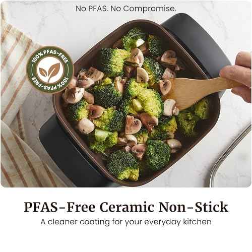 2.5Qt PFAS Free Ceramic Electric Skillet