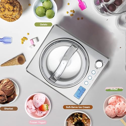 2.64 QT Ice Cream Maker with Built