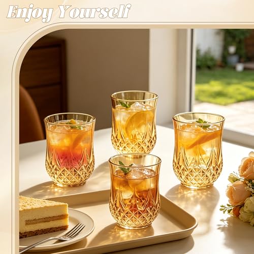 40 Pack Plastic Stemless Wine Glasses (40 Count)