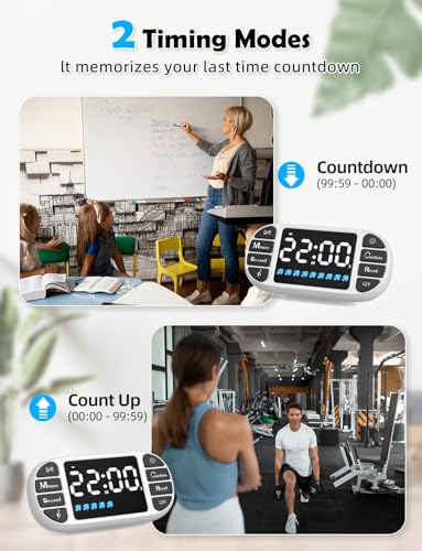 Magnetic Digital Kitchen Timer for Classroom Countdown