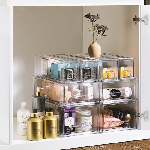 Small Clear Acrylic Storage Drawers (4 Count)