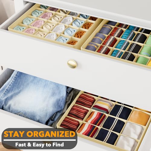 Sock Drawer Organizer Divider 3 Pack