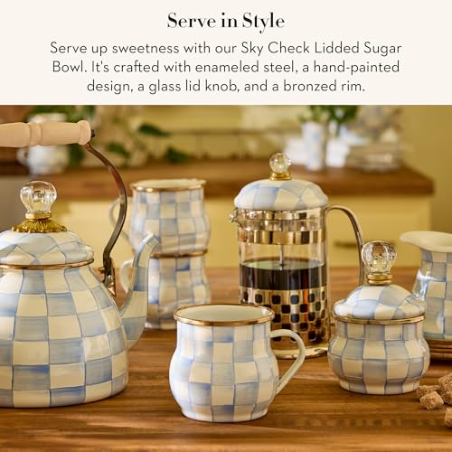 Enamel Lidded Sugar Bowl