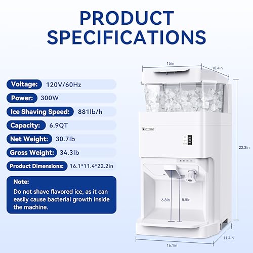 Ice Shaver Machine 300W