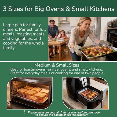18 0 Stainless Steel Baking Sheet with Cooling Rack