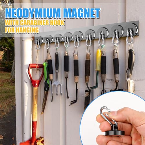 Magnetic Hooks Heavy Duty 150Lbs (4 Count)