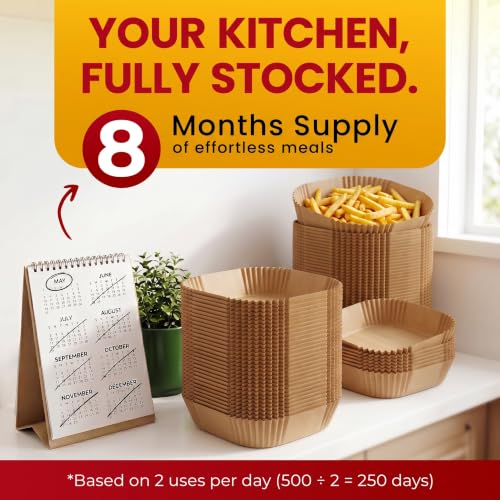 500Pcs Air Fryer Liners Disposable (500 Count)