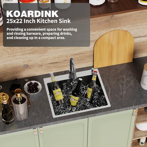 25x22 Inch Stainless Steel Kitchen Sink