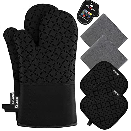 Oven Mitts and Pot Holders 6pcs Set