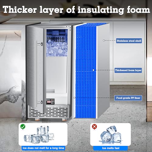 Under Counter Commercial Ice Maker 100LBS