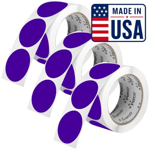 Purple Perforated Round Circle Dot Sticker 2 (3 Count)