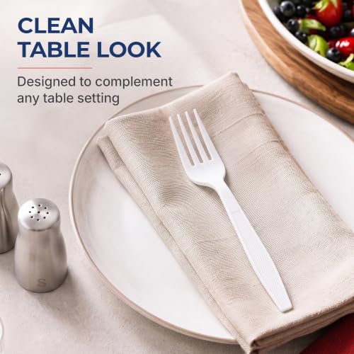 Extra Heavy Duty Plastic Forks (400 Count)
