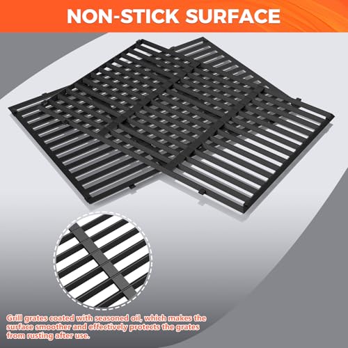 18.75 Inch Cast Iron Grill Grates for Weber Genesis II 300 Series