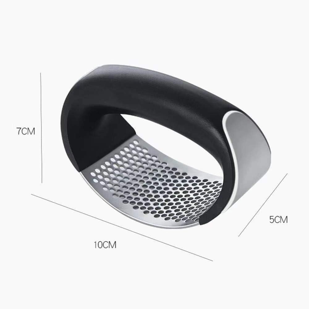 Garlic press kitchen tool garlic peeler stainless steel professional ginger crusher ergonomic labor-saving crusher (S) - Culinary Roots