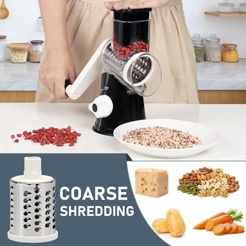 Rotary Cheese Grater Hand Crank Black