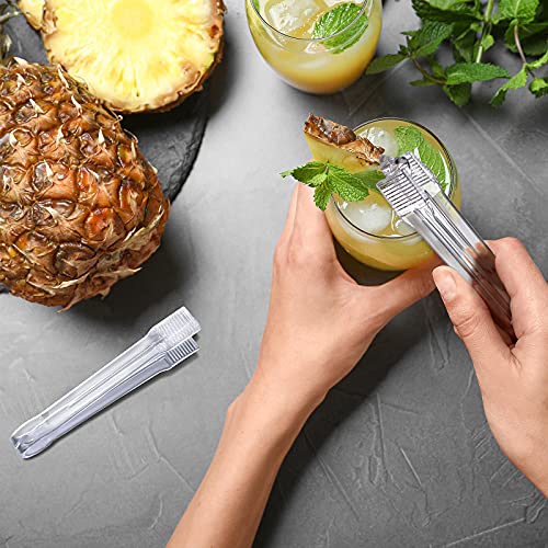 12 Pcs Plastic Mini Candy Buffet Scoops and Serving Tongs Set (12 Count)