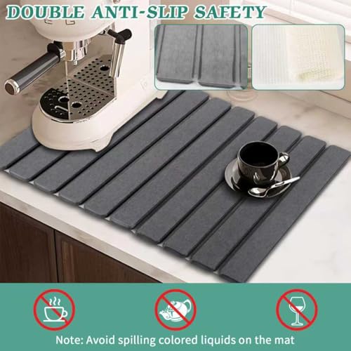 Stone Dish Drying Mat for Kitchen Counter