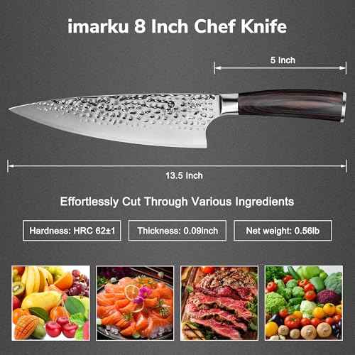 8 Inch Hammered Japanese Chef Knife