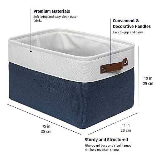 15x11in Canvas Storage Baskets 3 Pack (3 Count)