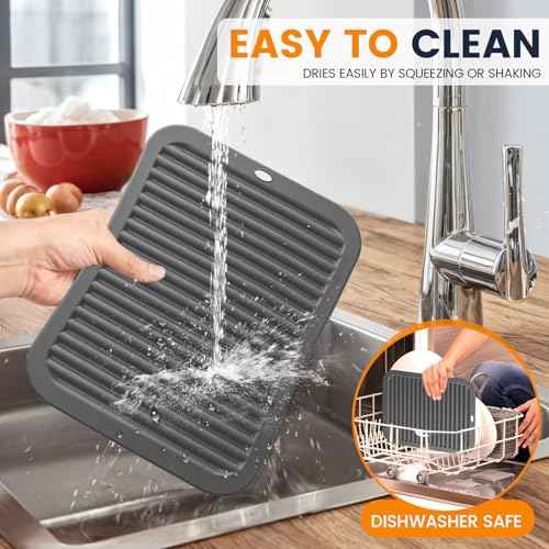 Silicone Trivet Mats 2 Heat Resistant Pot Holders Multipurpose Non