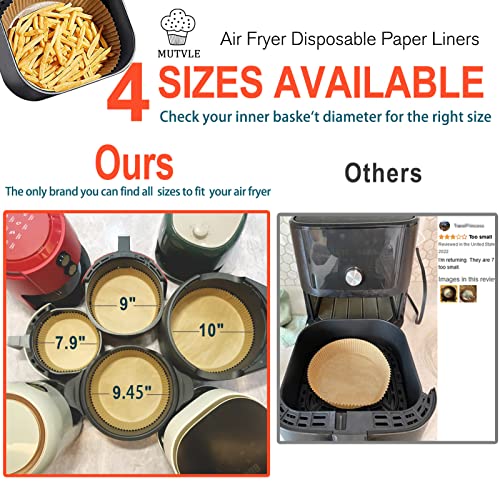 10 Inch Air Fryer Disposable Paper Liner Round