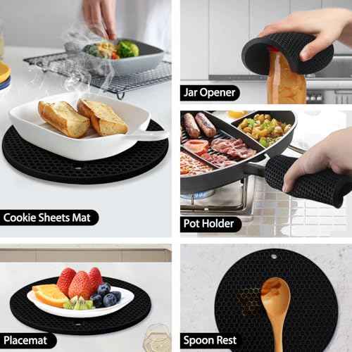 4 Pack Silicone Trivet Mats