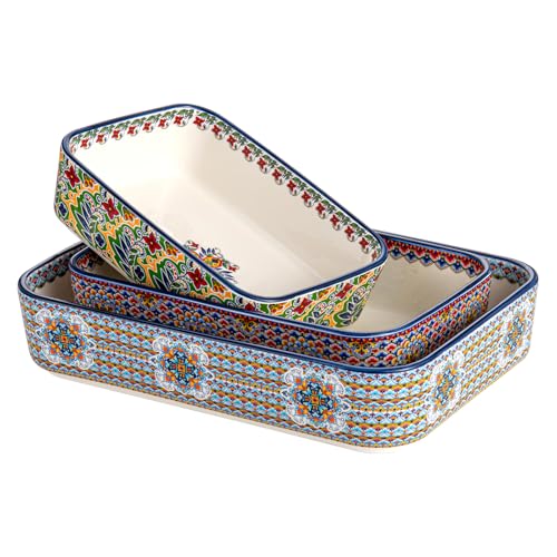 Ceramic Casserole Dishes Set of 3 (3 Count)