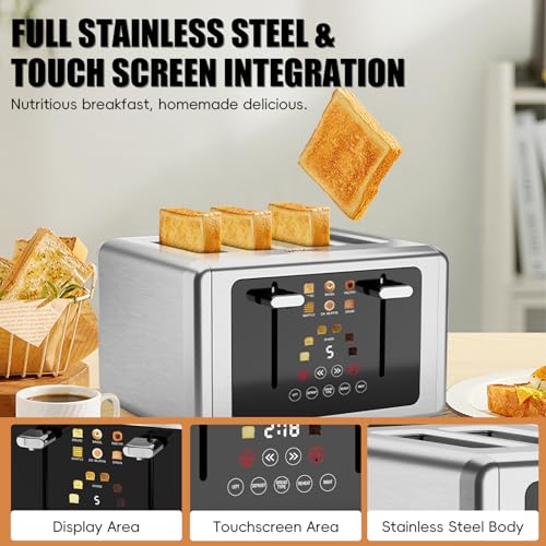 4 Slice Touch Screen Toaster