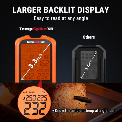TempSpike 2000FT Wireless Meat Thermometer Digital with 2 Ultra