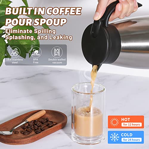 34oz Insulated Coffee Carafe with Handle