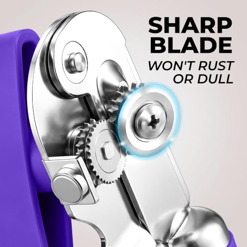 Stainless Steel Swing Open Manual Can Opener Comfortable Grip