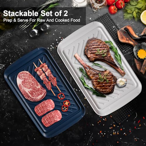 Grilling Prep and Serve Trays (2 Count)