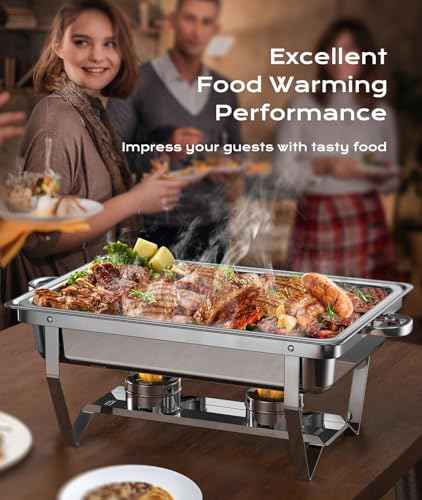 Chafing Dishes for Buffet 4 Pack (4 Count)